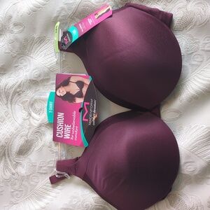 Maidenform Tshirt Bras - 38B- RED COLA- BURGUNDY